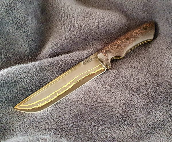 Bronze-Mai Damascus Knife - Image 4